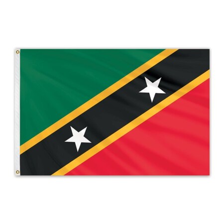 St. Christopher & Nevis Outdoor Nylon Flag 6'x10'